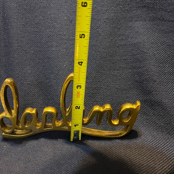 Gold bronze Cursive "darling" Word Forming
Tabletop Decor. - Picture 4 of 5
